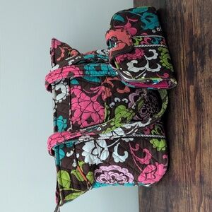 Vera Bradley Women's Retired Pattern Lola Shoulder Bag & Kiss Snap Wallet